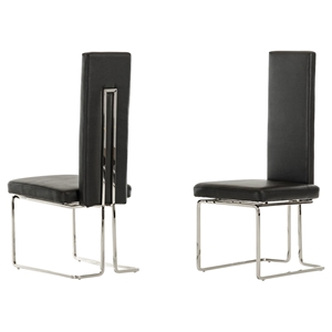 Modrest Arcadia Modern Dining Chair - Black (Set of 2) 