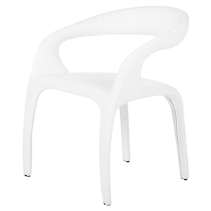 Modrest Jaden Leatherette Dining Chair - White 