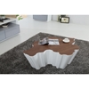 Modrest Cottonwood Modern Coffee Table - Walnut and White - VIG-VGVCCT831