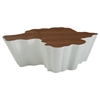 Modrest Cottonwood Modern Coffee Table - Walnut and White - VIG-VGVCCT831