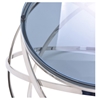 Modrest Tulare End Table - Clear, Chrome - VIG-VGVCET829