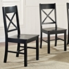 Millwright Wood Dining Chair - X Back, Black (Set of 2) - WAL-CHW2BL