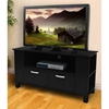 TV Stand - 44 Inch Coronado Wood TV Stand in Black - WAL-W44CMPBL