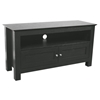 TV Stand - 44 Inch Cortez Wood TV Stand in Black - WAL-W44CSBL