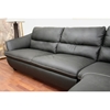 Bailey Black Leather Sectional with Chaise - WI-1252-M9812