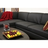 Godfrey Black Leather Sectional with Chaise - WI-1328-M9812