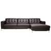 Babbitt Sectional Sofa - Brown Leather, Right Facing Chaise - WI-1365-SECTIONAL-RFC-DU206