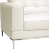 Babbitt Ivory Leather Modern Sectional with Chaise - WI-1365-8143