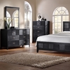 Montserrat 5-Piece Queen Bedroom Set - Black Checkered Veneer - WI-1477-5-PC-BEDROOM-SET