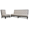 Bristol Tufted Light Grey Linen Sofa and Chair Set - WI-2363-C279-2PC