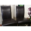 Tressa Dark Brown Leather Dining Chair - WI-2366-BR
