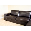 Susanna Dark Brown Leather Large Sectional with Chaise - WI-3022-001-DARK-BROWN-X
