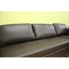 Jethro Medium Brown Leather Sectional with Chaise - WI-3112-9211-DARK-BROWN