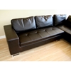Vinson Dark Brown Leather Sectional with Chaise - WI-3112-509