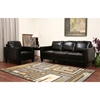 Arianna Espresso Brown Leather Sofa and Chair - WI-3168-001