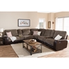 Richmond Sectional Sofa - Taupe, Brown - WI-7004A-D110-BROWN-SF