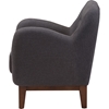 Sophia Upholstered Armchair - Button Tufted, Dark Gray - WI-804-DARK-GRAY