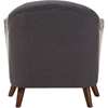 Lotus Upholstered Armchair - Button Tufted, Dark Gray - WI-807-DARK-GRAY