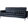 Connoisseur 3-Piece Living Room Sofa Set - Black - WI-810-BLACK-3PC-SOFA-SET
