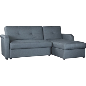 Leicestershire Sectional Sofa - Tufted, Gray 