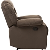 Hollace Microsuede Chair Recliner - Taupe - WI-98240-BROWN