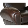 Agustus Brown Leather Recliner Club Chair and Storage Ottoman - WI-A-136-001