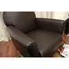 Ptolemy Brown Leather Classic Club Chair - WI-A-285-206
