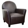 Ptolemy Brown Leather Classic Club Chair - WI-A-285-206