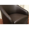 Priscilla Dark Brown Leather Modern Club Chair - WI-A-286-206