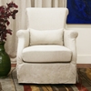 Carradine Beige Linen Modern Club Chair - WI-A-620-CW-018