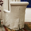 Carradine Beige Linen Modern Club Chair - WI-A-620-CW-018