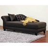 Josephine Brown Leather Victorian Chaise - WI-A-681-DU206