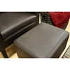 Tiptyn Espresso Brown Leather Club Chair and Ottoman - WI-A-72-206