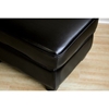Anton Full Leather Ottoman in Black - WI-A-75-J023
