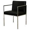 Atalo Black Leather Chair - WI-ALC-1118-BLK