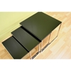 Allisyn Black Glass Nesting Tables - WI-ALG-9026-Black