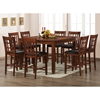Amber 7 Piece Counter Dining Set - Extension Table, Cherry Finish - WI-AMBER-7-PC-COUNTER-SET