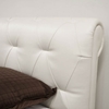 Chesterfield Queen Leather Bed in Off-White - WI-B-180-8143-QUEEN