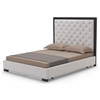 Bristol Tufted Light Grey Linen Queen Bed - WI-B-166-C279-QUEEN-BED