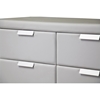 Pageant Faux Leather 6 Drawers Dresser - White - WI-BBT2031-DRESSER-WHITE