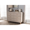 Jonesy Upholstered 6 Drawers Dresser - Beige - WI-BBT2041-BEIGE-DRESSER-XD02