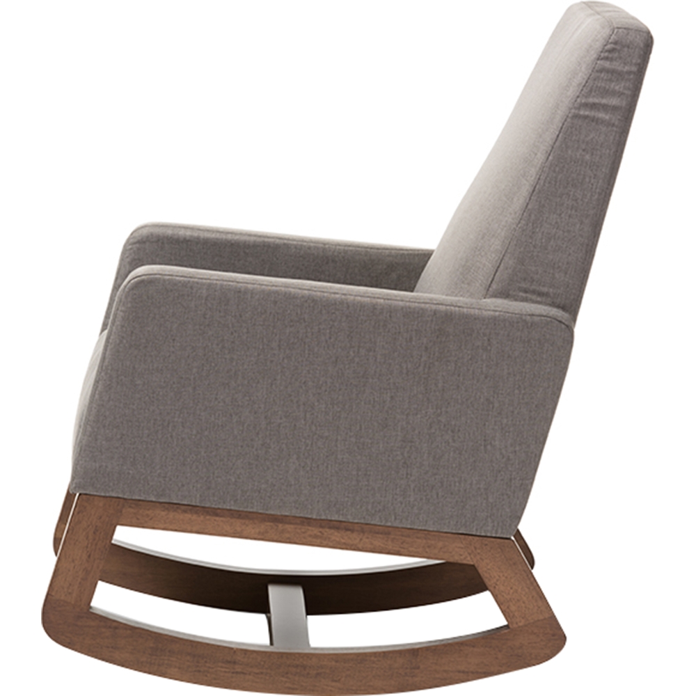 Yashiya Upholstered Rocking Chair - Gray | DCG Stores