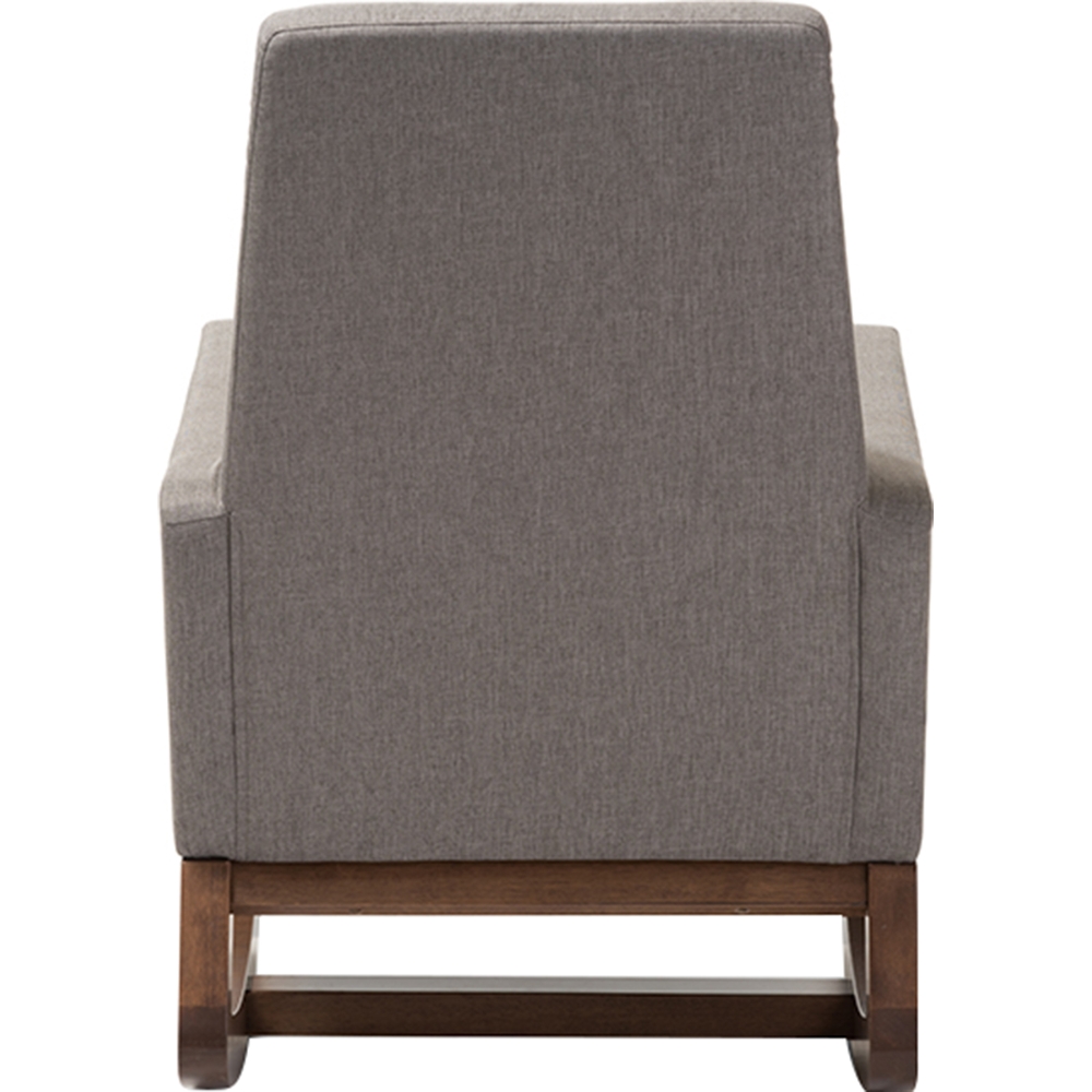 Yashiya Upholstered Rocking Chair - Gray | DCG Stores