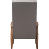 Roxy Upholstered High Back Chair - Button Tufted, Gray - WI-BBT5265-GRAY-CC-XD45