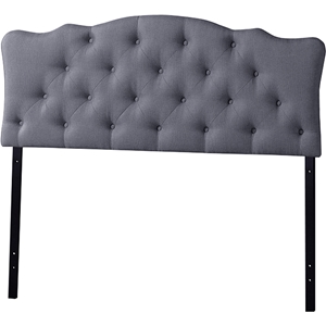 Rita Upholstered Scalloped Headboard - Button Tufted 