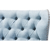 Scarlett Upholstered Nailhead Loveseat Settee - Button Tufted, Light Blue - WI-BBT8017-LS-LIGHT-BLUE-H1217-21