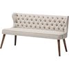 Scarlett 3-Piece Upholstered Sofa Set - Button Tufted, Light Beige - WI-BBT8017-BEIGE-H1217-3-3PC-SET