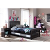 Hevea Twin Bed - Trundle Bed, Wenge - WI-BED3-TWIN-WENGE