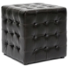 Siskal Tufted Cube Ottoman - Dark Brown Upholstery (Set of 2) - WI-BH-5589-DARK-BROWN-OTTO