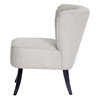 Meryl Upholstered Club Chair - Black Legs, Beige Linen Fabric - WI-BH-63111
